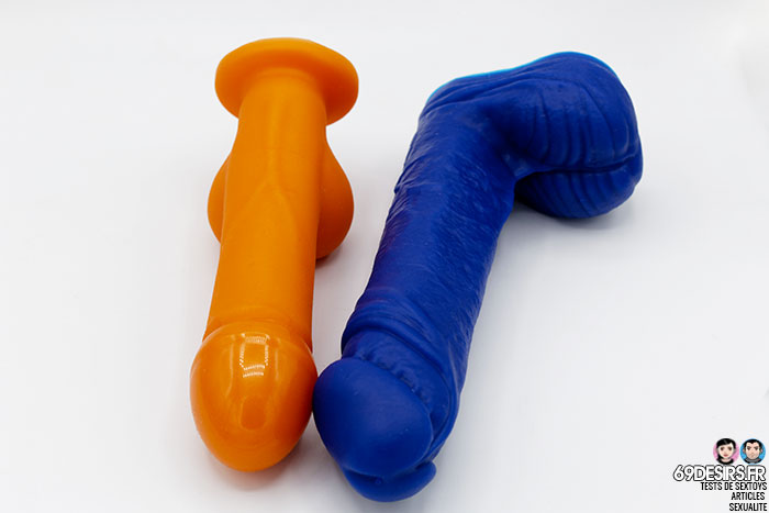 the crackstuffers dildo next to Tantus' Raptor